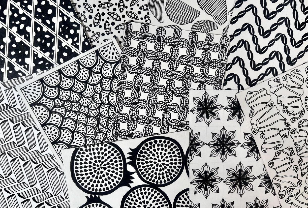 Abstract dot grid pattern illustrating the repeating rhythm of consistent daily habits